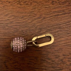 New Henri Bendel Influencer Ball Charm pink/gold